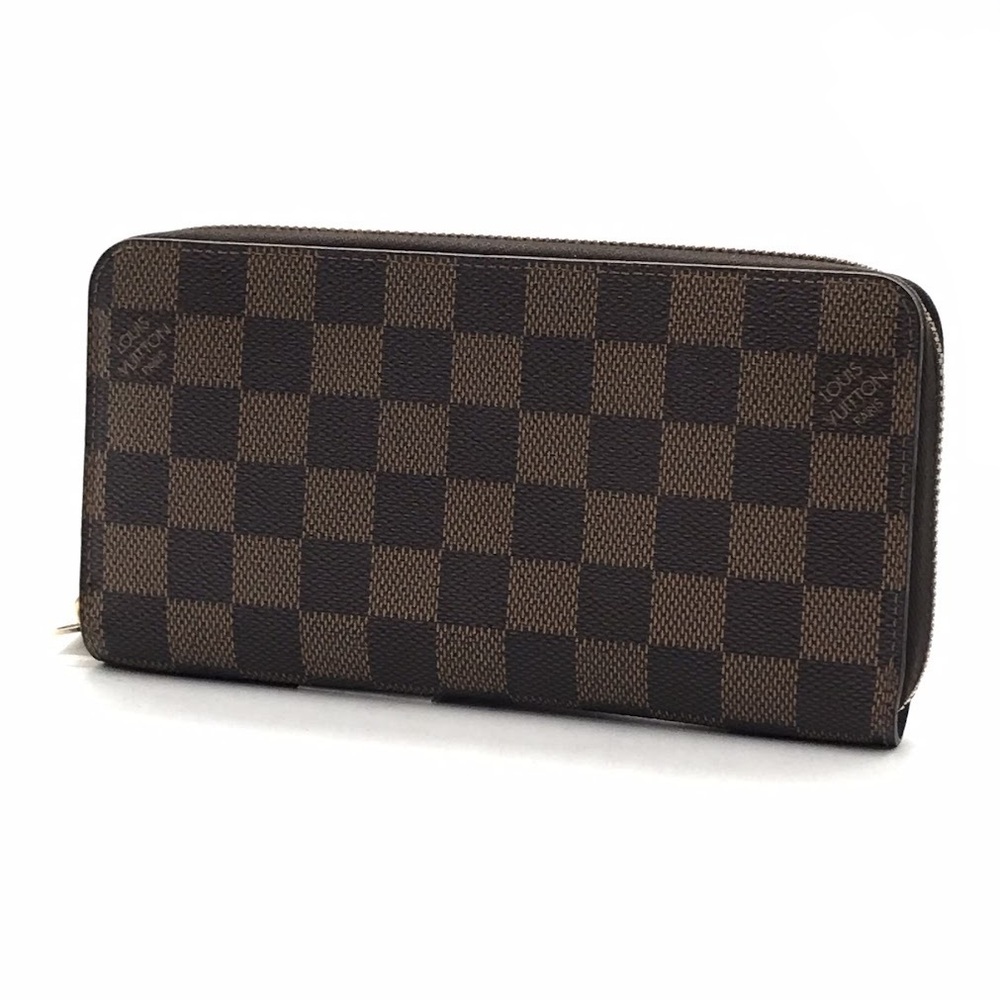 LOUIS VUITTON Damier Zippy Wallet Round Zipper Long